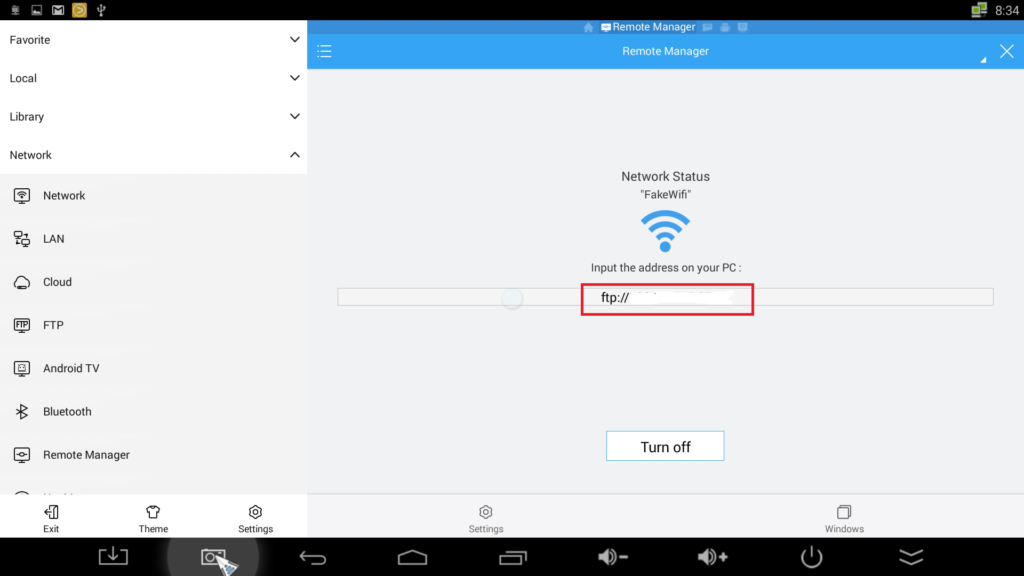 Transfer files to Android TV Box 3